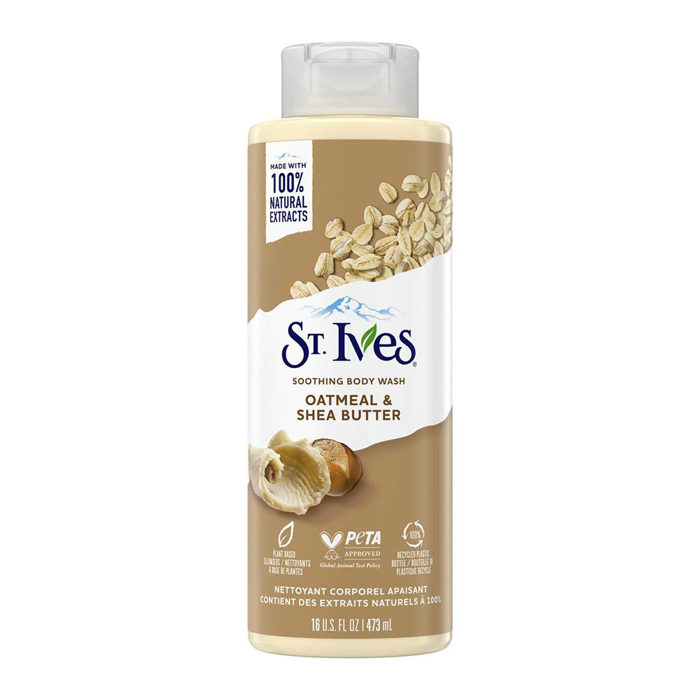 St Ives Nourish And Soothe Oatmeal And Shea Butter Body Wash, 16 Oz